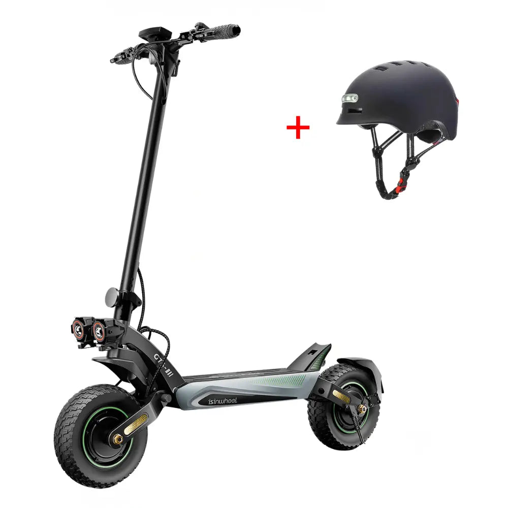 iSinwheel Hulajnoga Elektryczna Terenowa Czarny + kask Hulajnoga Elektryczna GT4 Ultra 2400W CE 70-80 km Składana Terenowa