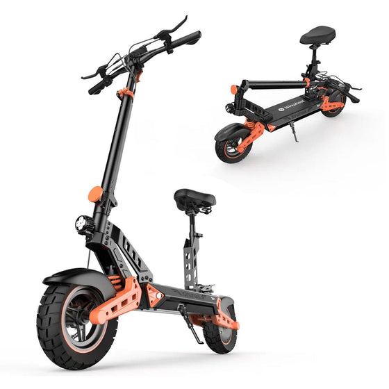 iSinwheel Hulajnoga Elektryczna Terenowa Czarny [1000 W 65 km]👍 Hulajnoga Elektryczna D2Plus 1000W Składana Off-Road, Zasięg 60-65 km, Mocny Silnik