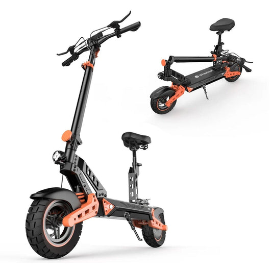 iSinwheel Hulajnoga Elektryczna Terenowa Czarny [1000 W 65 km]👍 Hulajnoga Elektryczna D2Plus 1000W Składana Off-Road, Zasięg 60-65 km, Mocny Silnik