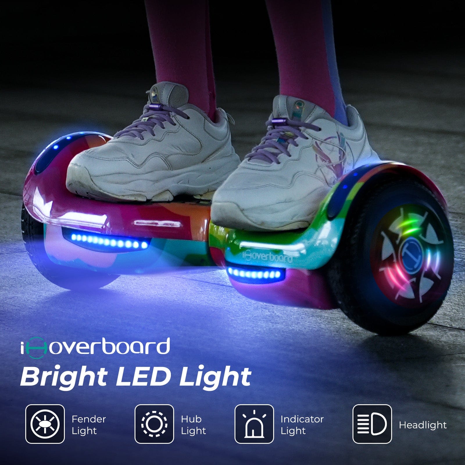 iHoverboard Hoverboard dla Dzieci Hoverboard H1 dla Dzieci 6,5" Bluetooth LED CE Dinozaur
