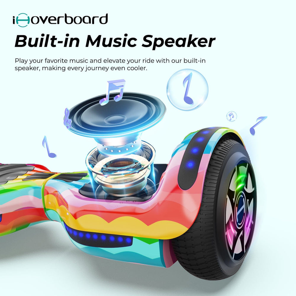 iHoverboard Hoverboard dla Dzieci Hoverboard H1 dla Dzieci 6,5" Bluetooth LED CE Dinozaur