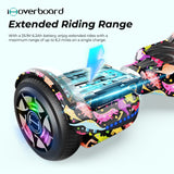 iHoverboard Hoverboard dla Dzieci Hoverboard H1 dla Dzieci 6,5" Bluetooth LED CE Dinozaur