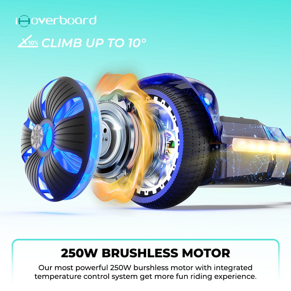 iHoverboard Hoverboard dla Dzieci Hoverboard H2 dla Dzieci 6,5" Bluetooth LED CE Różowy/Niebieski