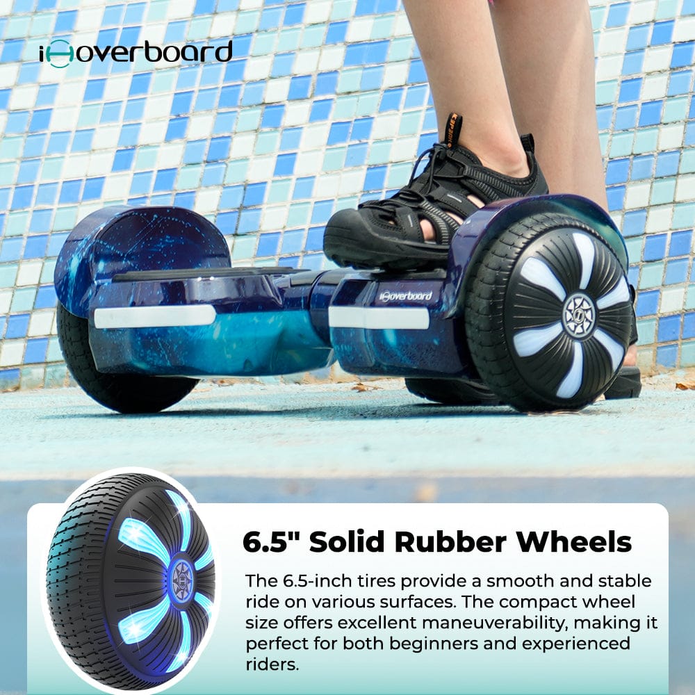 iHoverboard Hoverboard dla Dzieci Hoverboard H2 dla Dzieci 6,5" Bluetooth LED CE Różowy/Niebieski