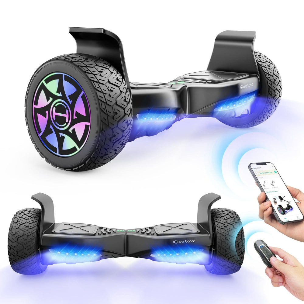 iHoverboard Hoverboard for Adults Hoverboard H8Pro for Adults CE Approval, 8.5" Off-Road Self-Balancing Scooter with Bluetooth & LED Lights