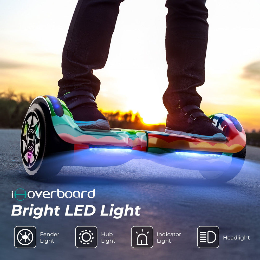 iHoverboard Hoverboard for Kids Hoverboard CE Certified H1 for Kids 6.5" Self-Balancing Scooter with Bluetooth LED Lights