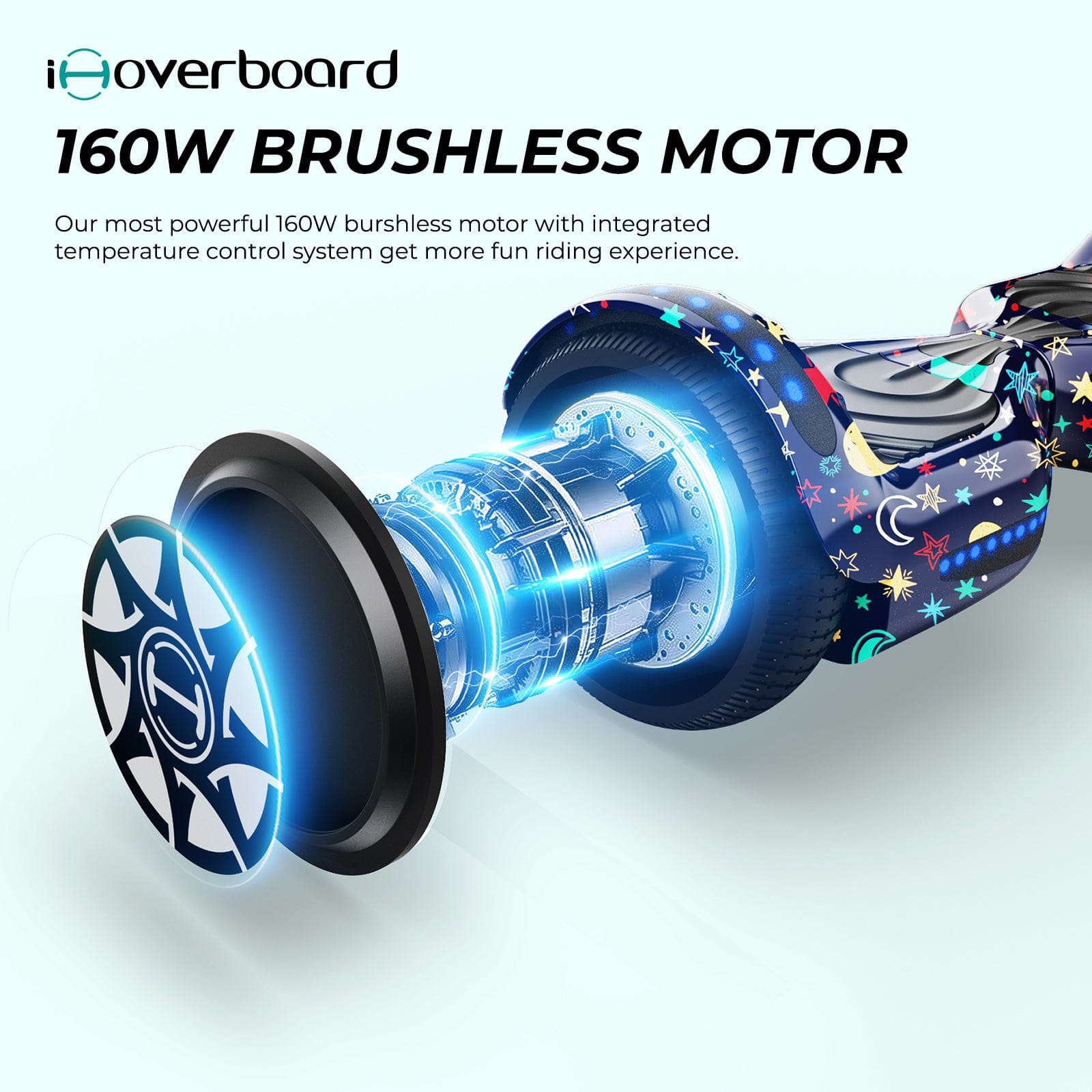 iHoverboard Hoverboard for Kids Hoverboard CE Certified H1 for Kids 6.5" Self-Balancing Scooter with Bluetooth LED Lights