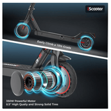 iScooter E-Scooter Electric Scooter 350W Foldable Commuter E-Scooter – i9
