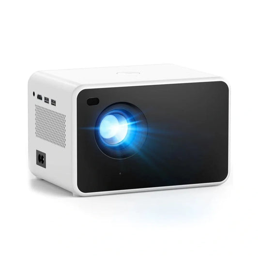CyberCart projektor Biały isinbox P2 przenośny projektor 4K WiFi Bluetooth LCD z autofokusem