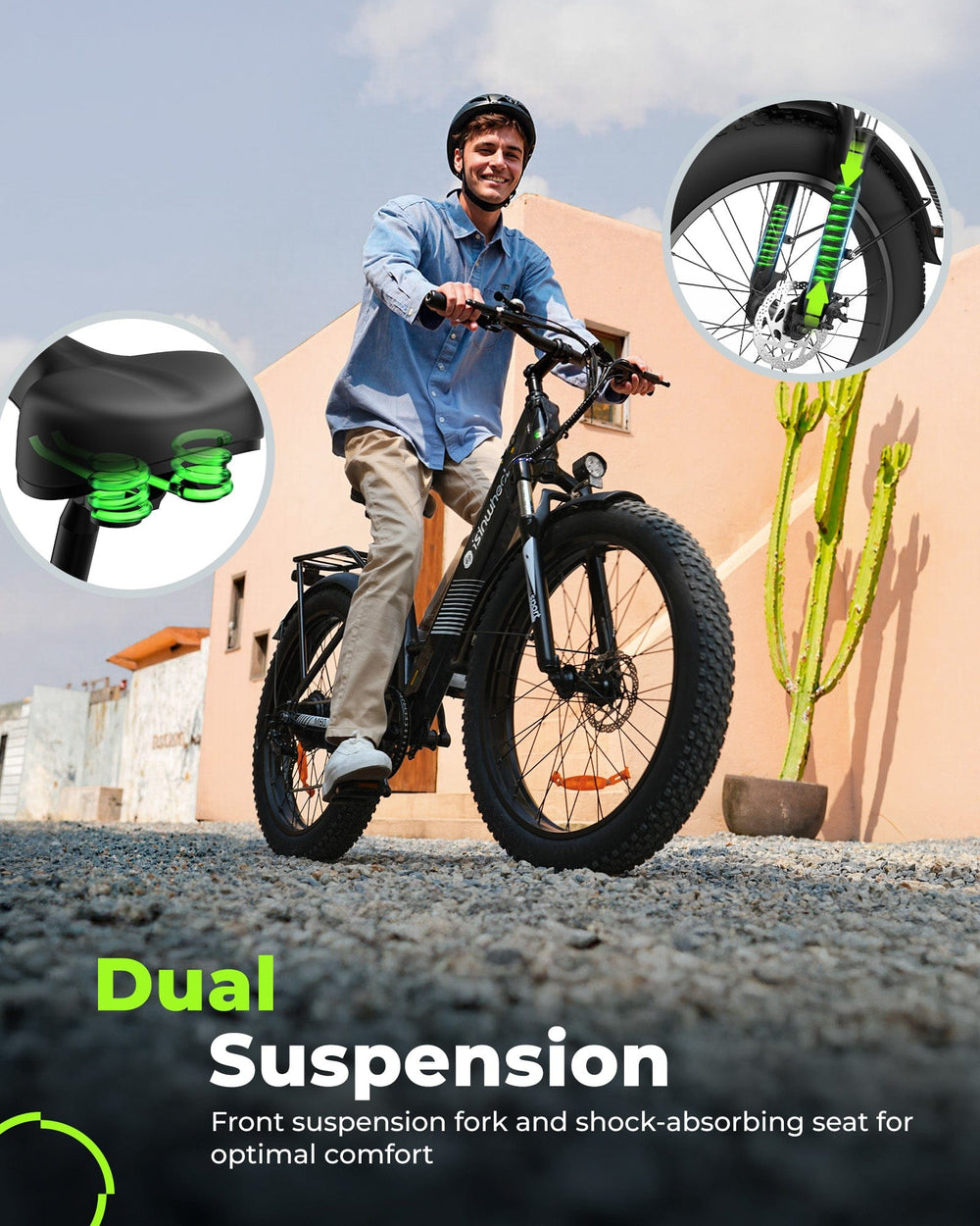 isinwheel E-Bike Electric Bike M60 750W Fat-Tire All-Terrain Electric Bike