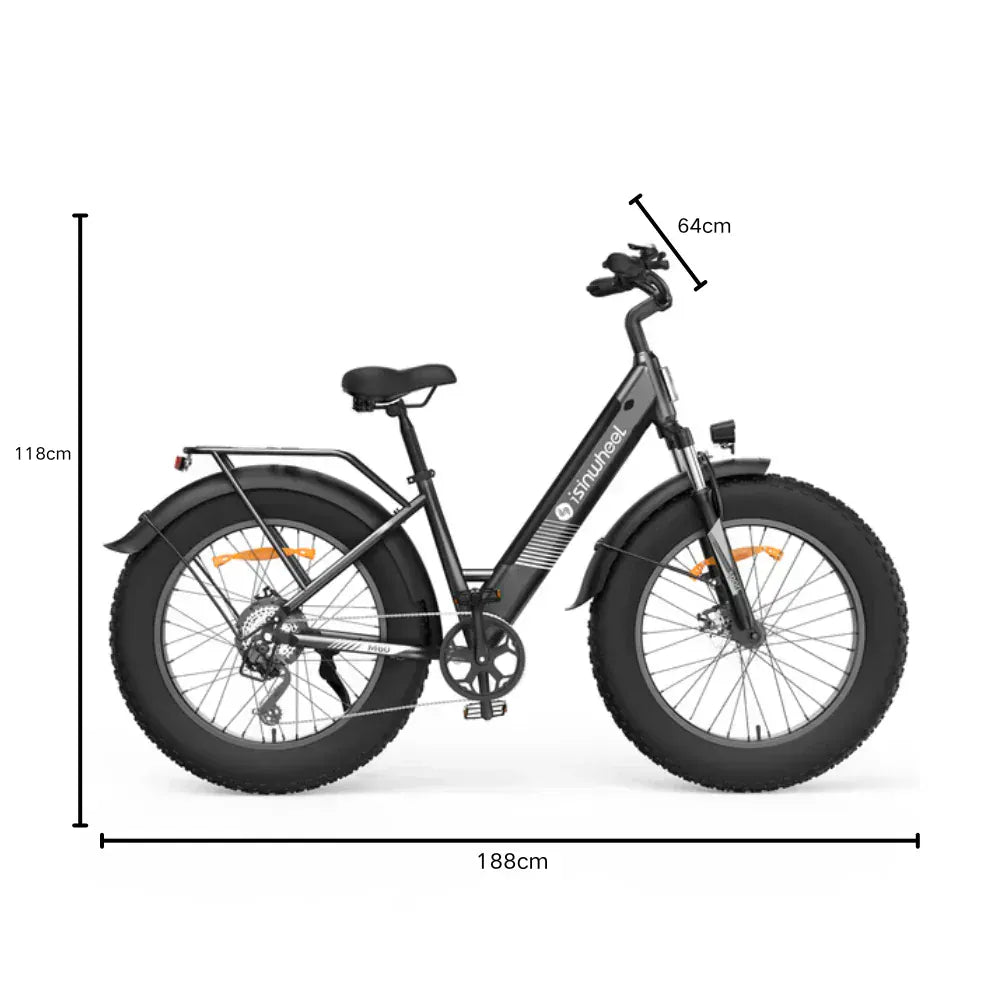 isinwheel E-Bike Electric Bike M60 750W Fat-Tire All-Terrain Electric Bike