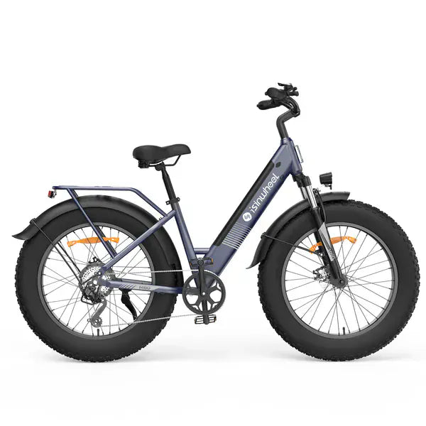 isinwheel E-Bike M60-Blue Electric Bike M60 750W Fat-Tire All-Terrain Electric Bike