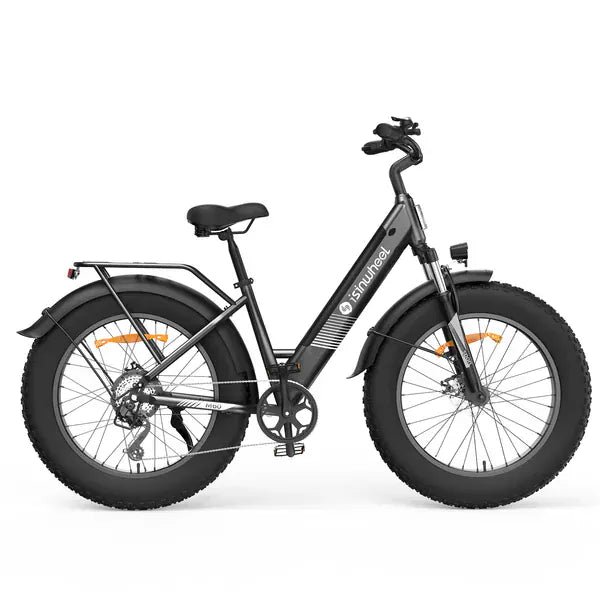 isinwheel E-Bike M60-Grey Electric Bike M60 750W Fat-Tire All-Terrain Electric Bike