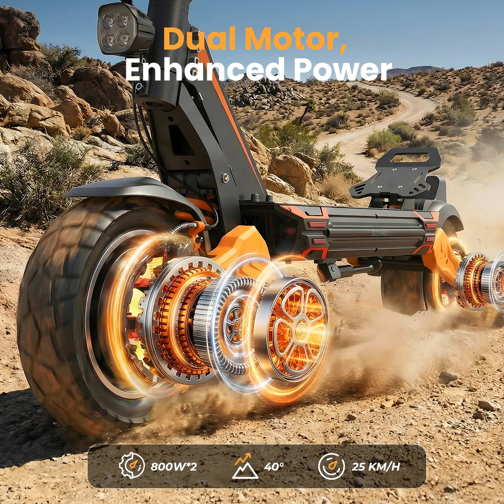iSinwheel Hulajnoga Elektryczna Terenowa Hulajnoga elektryczna isinwheel GT1 Dual, silnik 1600 W, zasięg 55 km