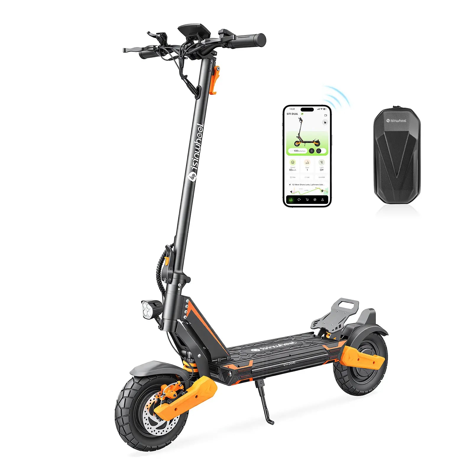 iSinwheel Hulajnoga Elektryczna Terenowa Hulajnoga elektryczna isinwheel GT1 Dual, silnik 1600 W, zasięg 55 km