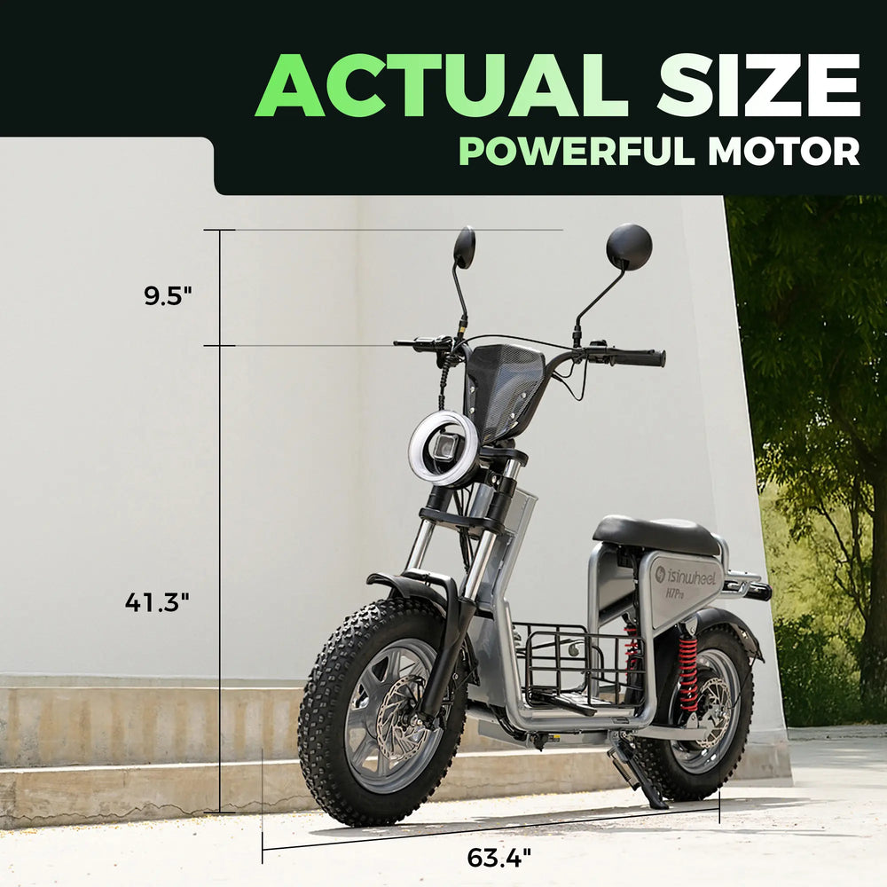iSinwheel Hulajnoga Elektryczna Miejska Czarny 1200 W 70 km Hulajnoga elektryczna isinwheel H7PRO 1200W 70km