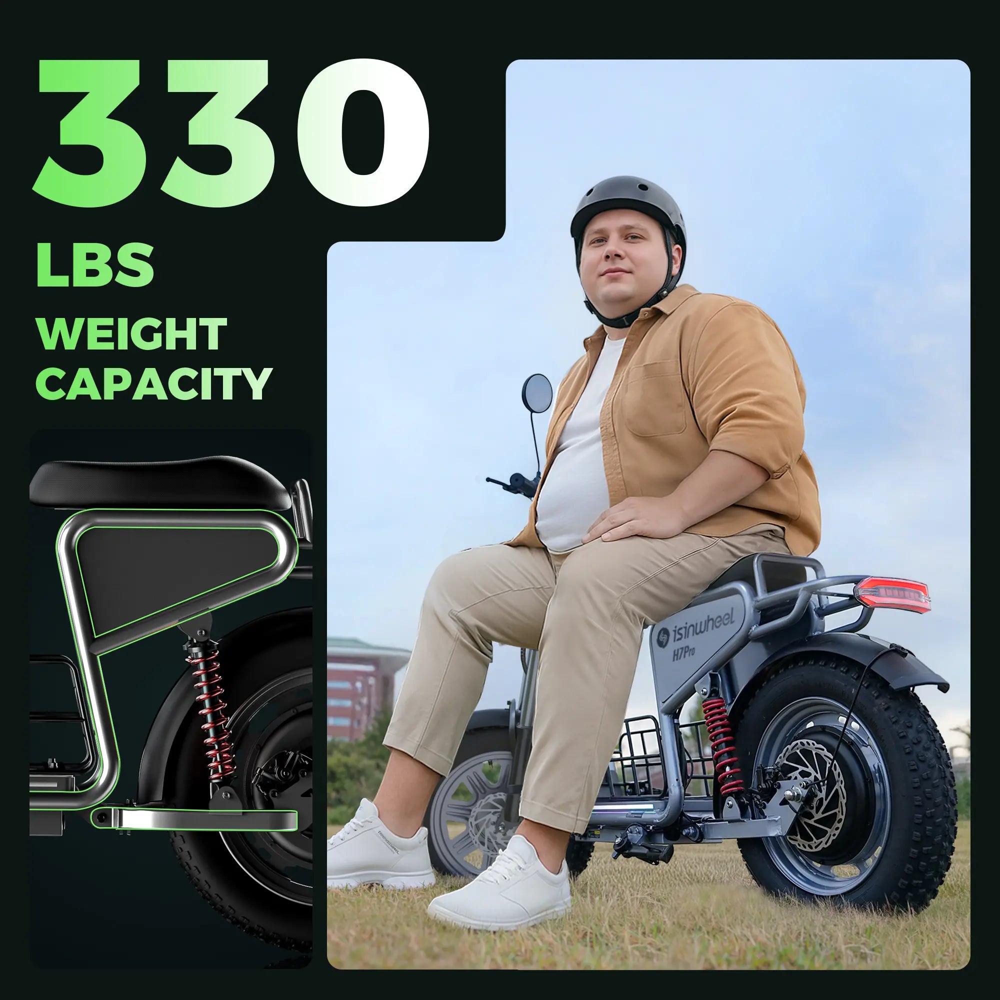 iSinwheel Hulajnoga Elektryczna Miejska Czarny 1200 W 70 km Hulajnoga elektryczna isinwheel H7PRO 1200W 70km