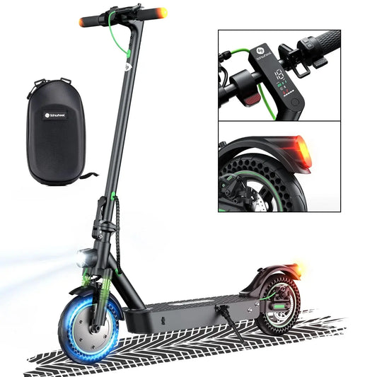 iSinwheel Hulajnoga Elektryczna Miejska Czarny [500 W 40 km]👍 Hulajnoga elektryczna S9MAX 500W 35 KM/H – składana, miejska