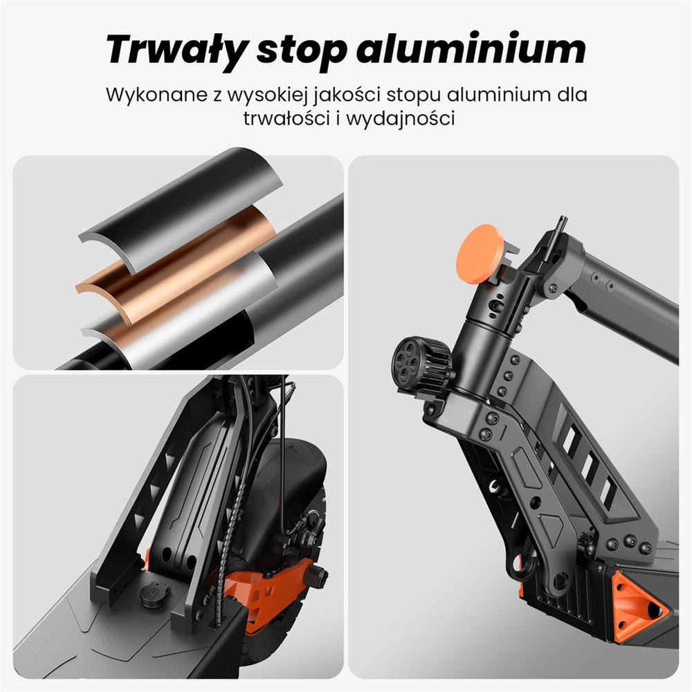 iSinwheel Skuter Elektryczny Terenowy Hulajnoga Elektryczna D2 1000W Składana Off-Road, Zasięg 55 km, Mocny Silnik