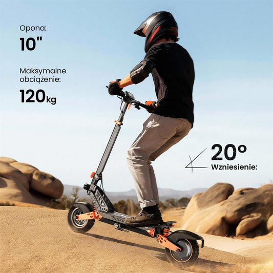 iSinwheel Skuter Elektryczny Terenowy Hulajnoga Elektryczna D2 1000W Składana Off-Road, Zasięg 55 km, Mocny Silnik