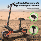iSinwheel Skuter Elektryczny Terenowy Hulajnoga Elektryczna D2Plus 1000W Składana Off-Road, Zasięg 60-65 km, Mocny Silnik