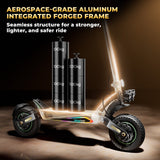 iSinwheel Skuter Elektryczny Terenowy Hulajnoga Elektryczna GT4 2400W Terenowa Składana Off-Road, Zasięg 70-80 km, CE, Mocny Silnik