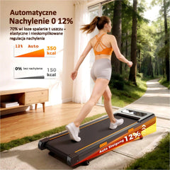 Jagjog Bieżnia Domowa Bieżnia Domowa JT32 AdaptTrek z Automatycznym Pochyleniem 12%, 6km/h, Aplikacją i nośnością 180 kg