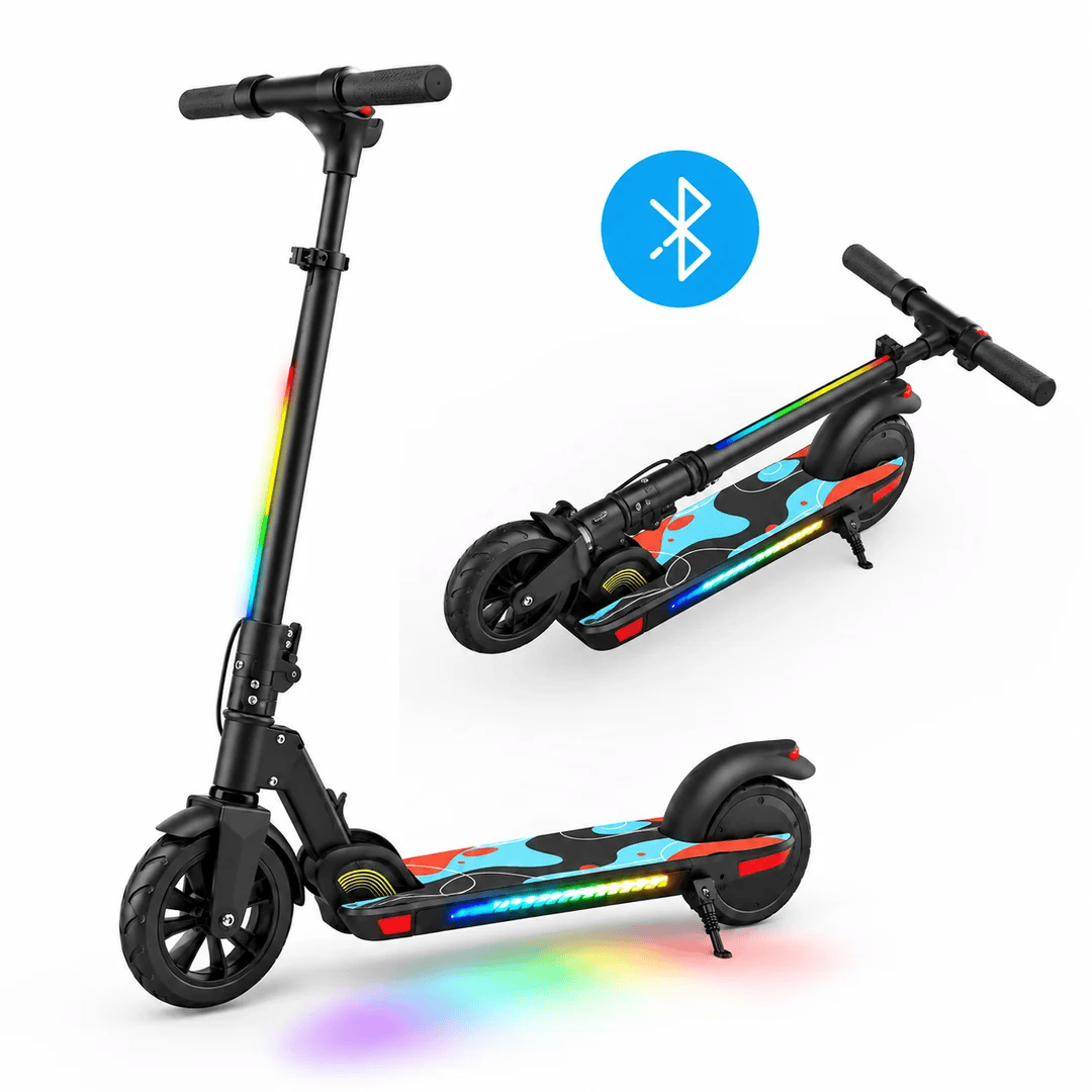 iSinwheel Hulajnoga Elektryczna dla Dzieci Hulajnoga elektryczna dla dzieci K4Pro – maks. obciążenie 70 kg, zasięg 9 km, teleskopowa i składana
