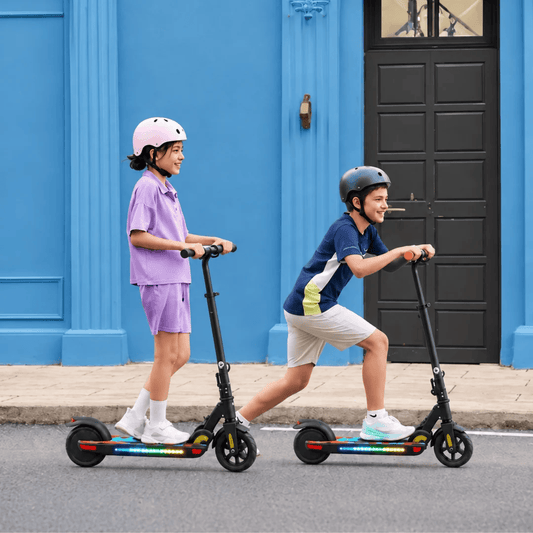 iSinwheel Hulajnoga Elektryczna dla Dzieci Hulajnoga elektryczna dla dzieci K4Pro – maks. obciążenie 70 kg, zasięg 9 km, teleskopowa i składana