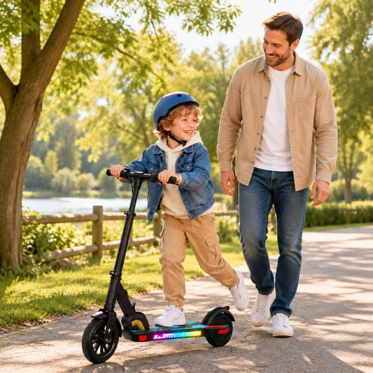 iSinwheel Hulajnoga Elektryczna dla Dzieci Hulajnoga elektryczna dla dzieci K4Pro – maks. obciążenie 70 kg, zasięg 9 km, teleskopowa i składana