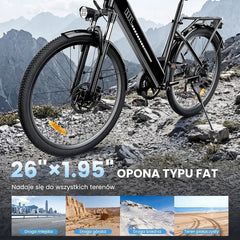 iSinwheel Rower elektryczny trekkingowy Trekkingowy rower elektryczny iSinwheel UcityS 250 W, zasięg do 90 km