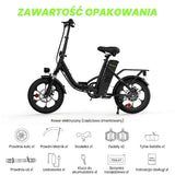 iSinwheel Elektryczny rower miejski Składany rower elektryczny miejski isinwheel U4, 250 W, zasięg do 88 km