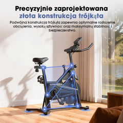 CyberCart Rower treningowy Rower treningowy QK116C – magnetyczny opór, LCD, do domu