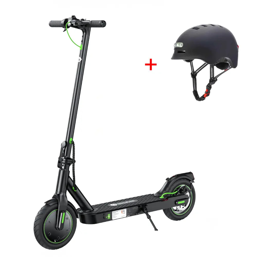 iSinwheel Hulajnoga Elektryczna Miejska Czarny + kask Hulajnoga Elektryczna S9PRO 350W Składana Miejska CE